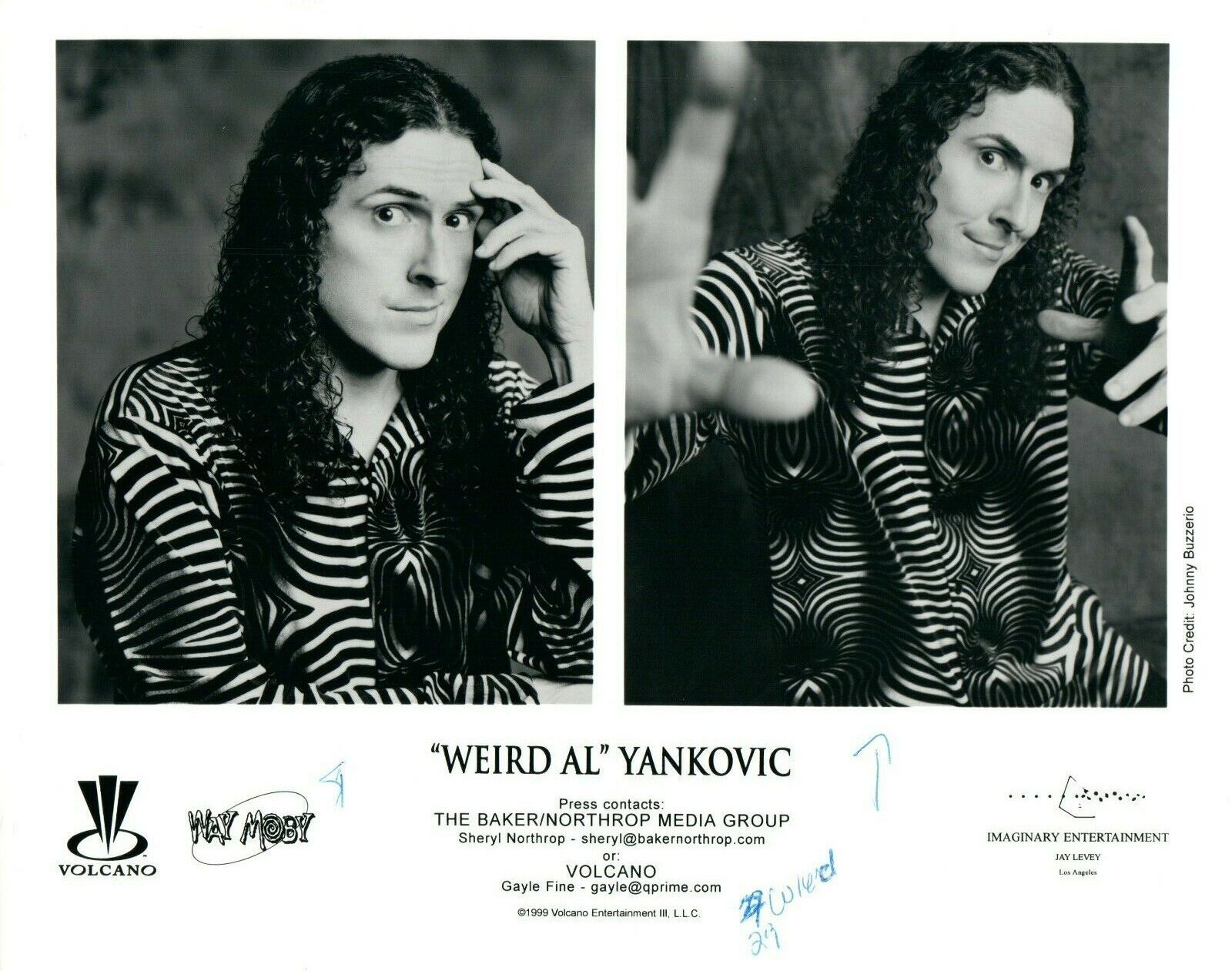 WEIRD AL YANKOVICH Pop Music 8x10 Promo Press Photo Poster painting Volcano Ent 1999