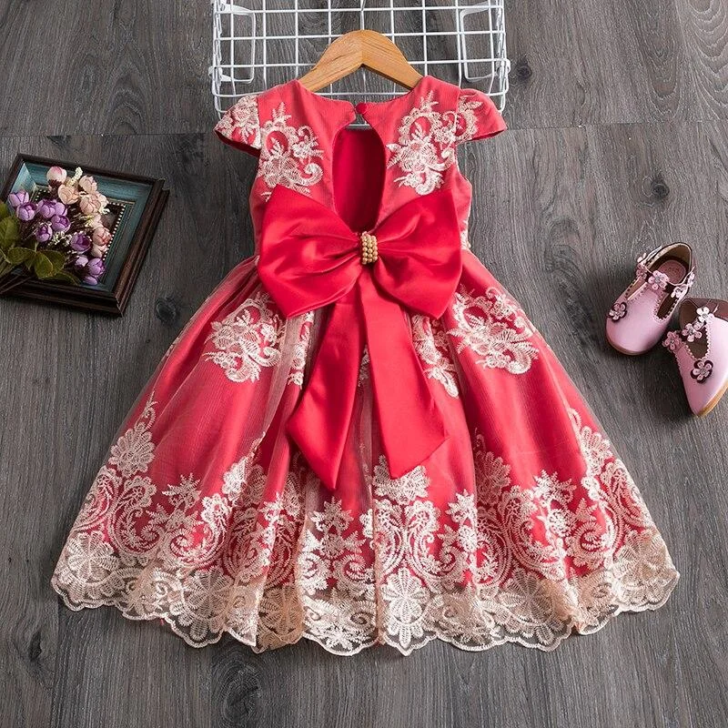 Girls Dress New Year Elegant Princess Dress Kids Dresses For Girl Costume Children Wedding Party Dress 4-10Yrs Vestido Infantil