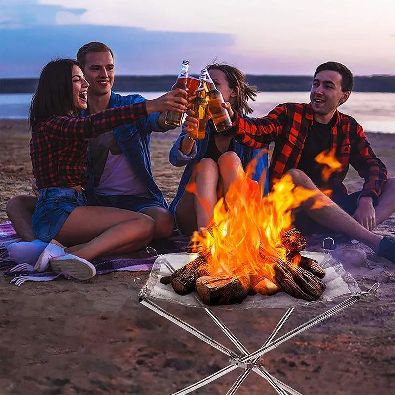Bonefire Rack Outdoor Folding Bonfire Rack