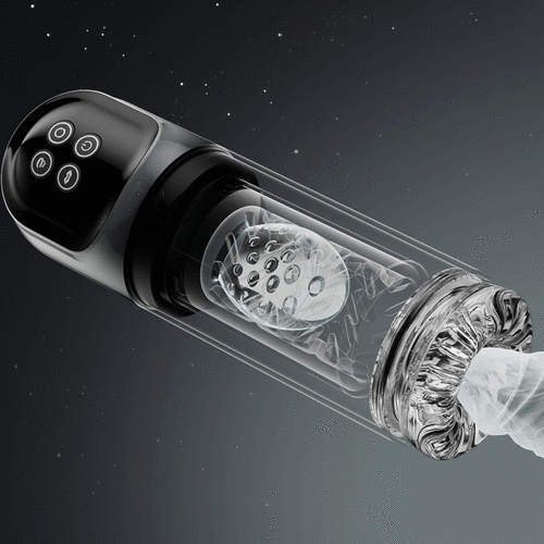 Night Elf 7 Rotation Suction Vacuum Pumps Masturbator Cup