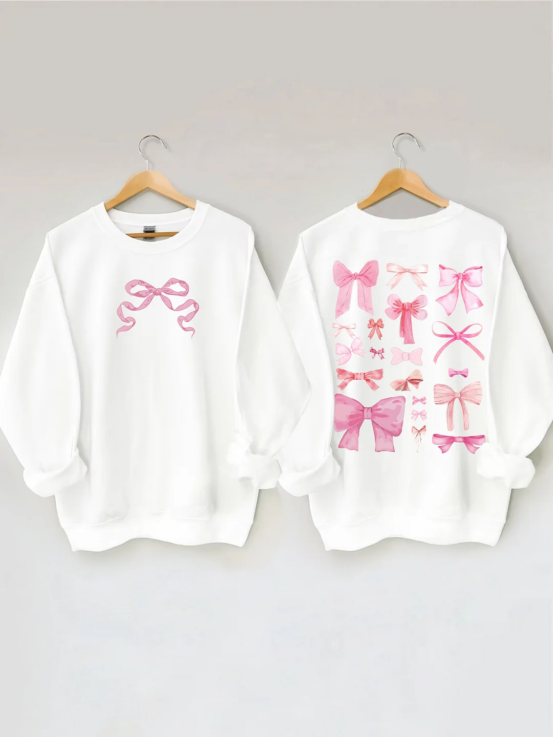 Coquette Pink Bow Y2K Sweatshirt