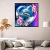 Dolphin Flower - Full Round Drill Diamond Painting