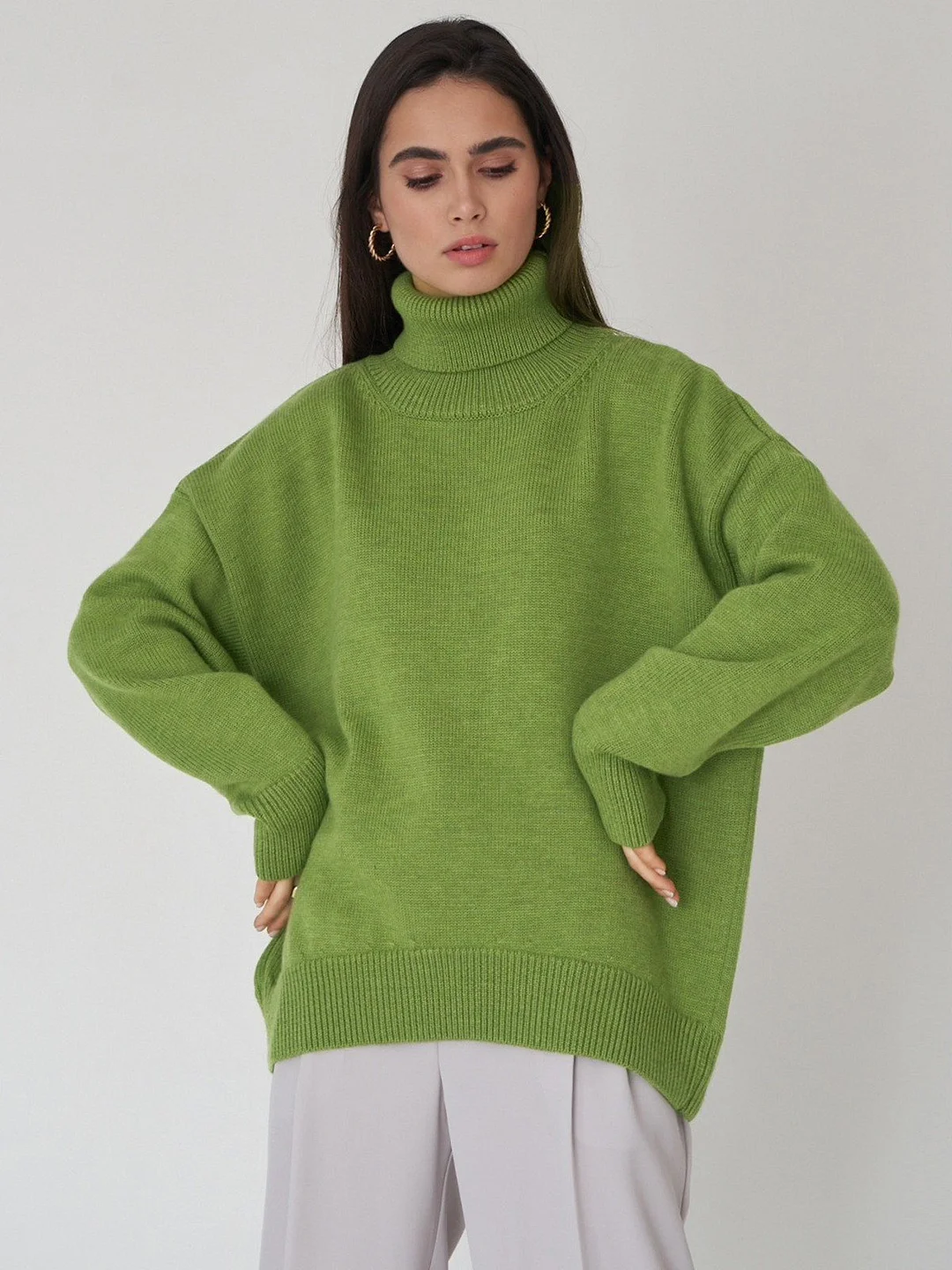 Women's Loose Knitted Pullover Sweater