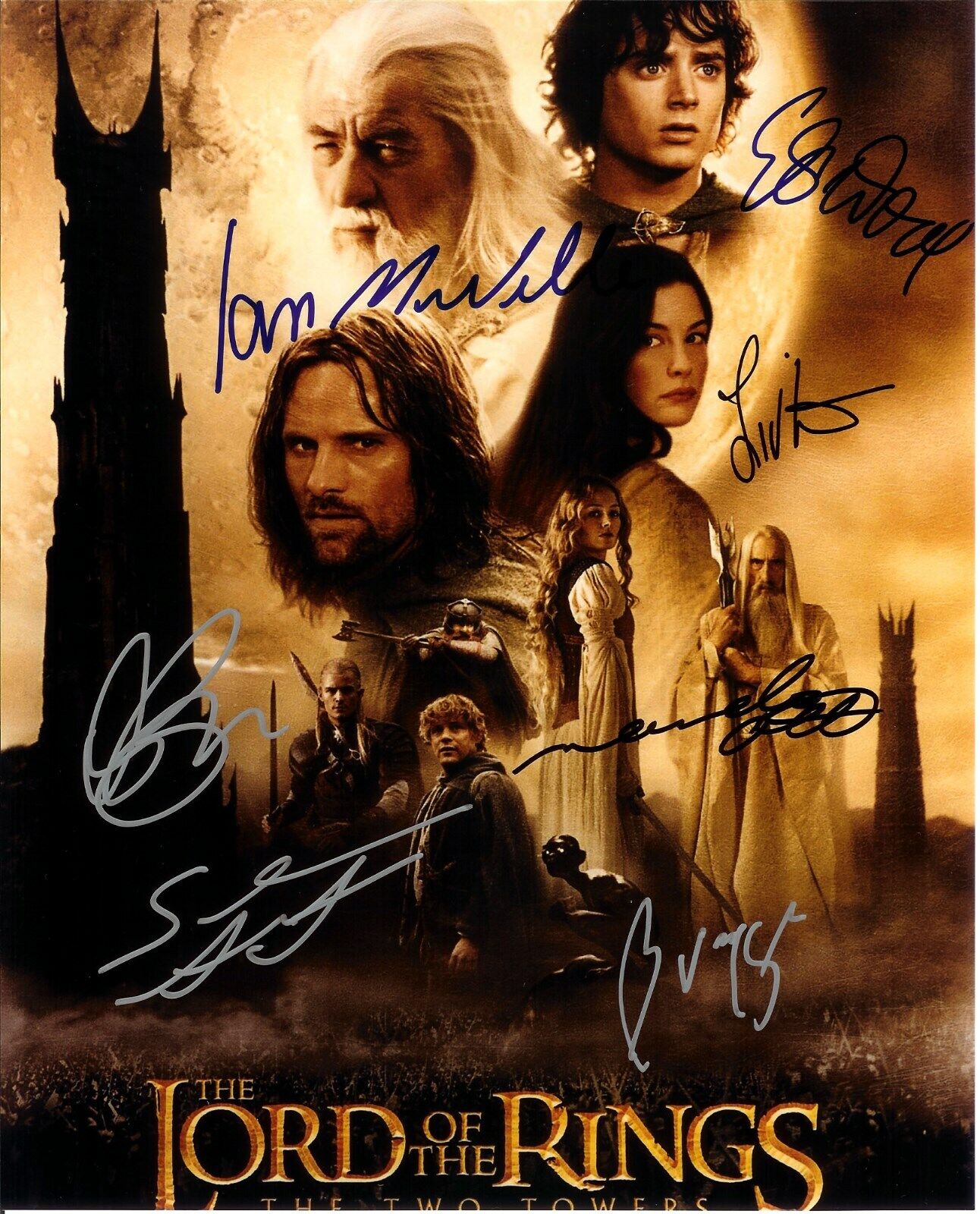 LORD OF THE RINGS - CAST SIGNED Autographed Signed 8x10 Reprint Photo Poster painting #2 !!