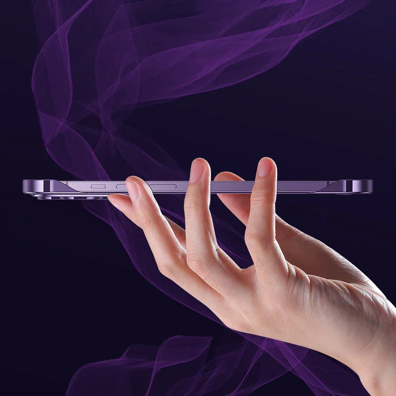 Suitable For iPhone 13/14 Borderless PC Magnetic Phone Case