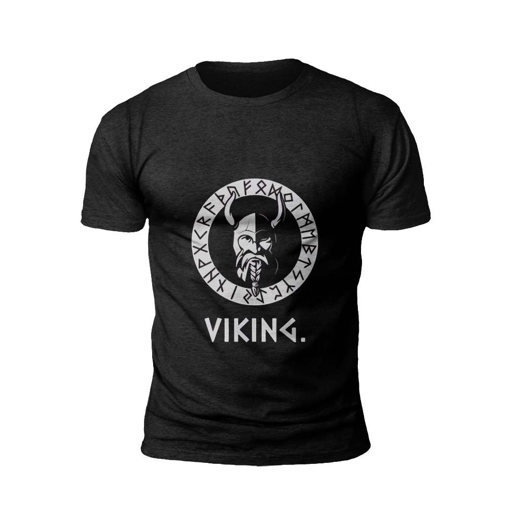 Runic Viking Warrior Graphic T-shirt