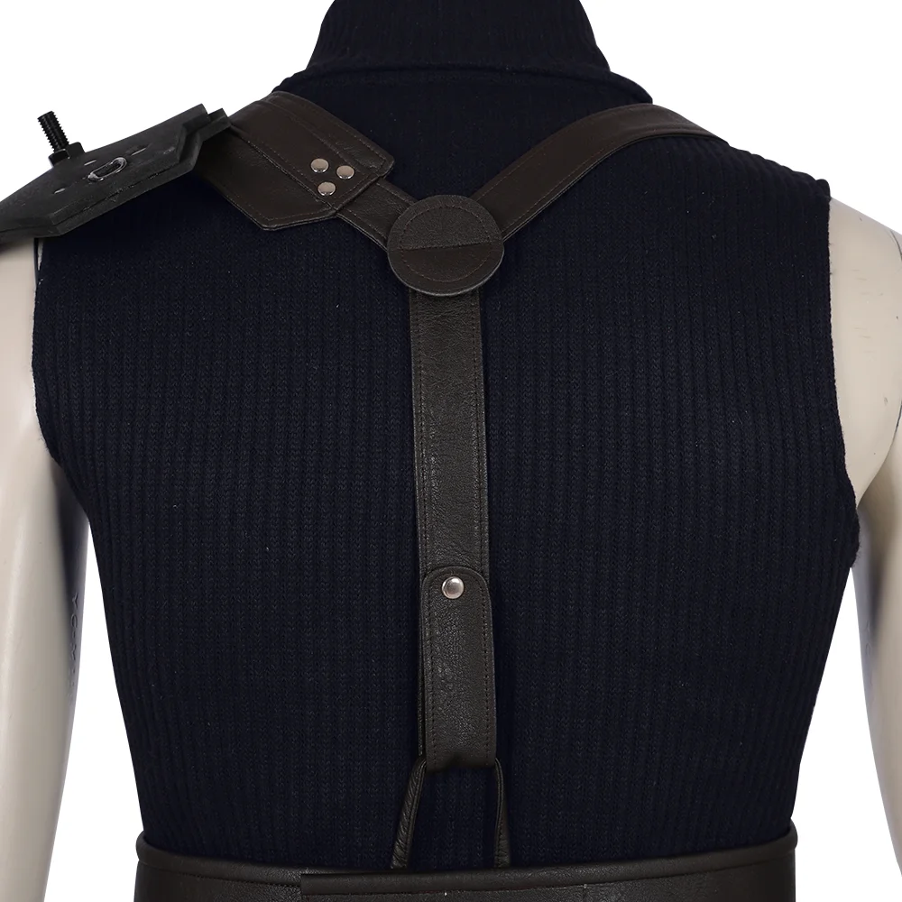 Cloud Strife Outfit Final Fantasy VII Remake Navy Blue Cosplay Costume