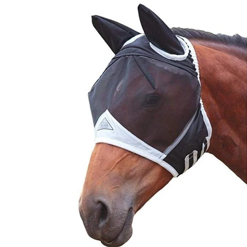 Elastic Breathable Horse Mask Anti-Mosquito And Insect-Proof Cover, Specification: L:80x114x45cm