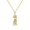 💕Collier pendentif et boucles d'oreilles pour couple &eacute;treignant