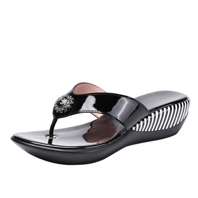 GKTINOO 2022 Summer Platform Flip Flops Fashion Beach Shoes Woman Anti-slip Genuine Leather Sandals Women Slippers Shoe