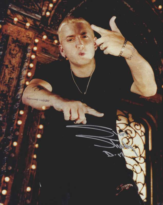 D-12 Eminem Marshall Mathers signed rap 8x10 Photo Poster painting W/Certificate Autographed 295