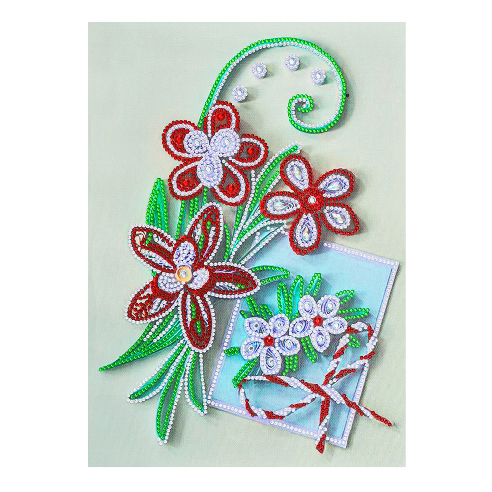 

Quilling Paper Flower - Crystal Special Shaped Diamond Painting - 30*40CM, 501 Original