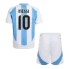 MESSI #10 Argentina Home Kids Soccer Jerseys Kit 2024