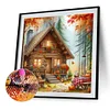 Diamond Painting-DIY Full Round Drill Autumn Cottage(40*40 CM)