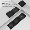 Macaron Ultra-thin Mini Portable Foldable 15W 3 in 1 Wireless Charger Pad Station