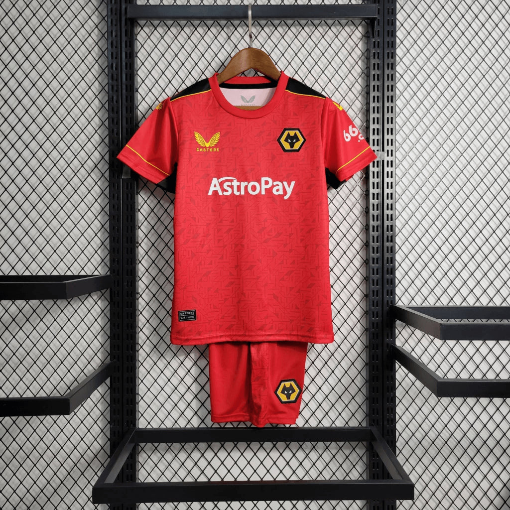 2023/2024 Kids Size Wolverhampton Wanderers Away Football Shirt 1:1 Thai Quality mysite
