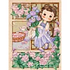Ancient Girl-11CT Stamped Cross Stitch 40*50cm/15.75*19.69in