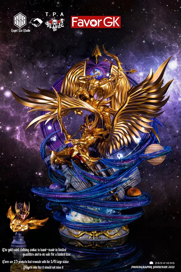 1/6 Scale God Cloths Sagittarius Aiolos with LED- Saint Seiya Resin Statue - Super Six Studios [Pre-Order]-shopify