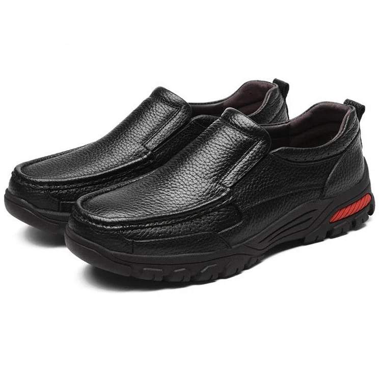 Genuine Leather Shoes Men Oxford Slip On Comfortable Quality Loafers GL-01