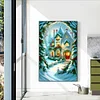 (40*60cm)Christmas House - Full Round Drill Diamond Painting