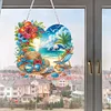 Diamond Painting Summer Seaside Love Diamond Art Pendant Window Hanging Ar