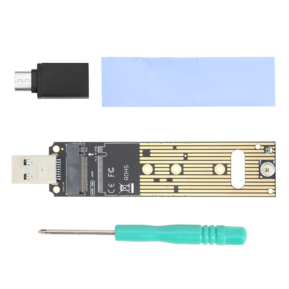 

NVMe to USB Adapter 10Gbps M.2 M Key SSD to to USB 3.1 Gen 2 Type A Card, With adapter, 501 Original