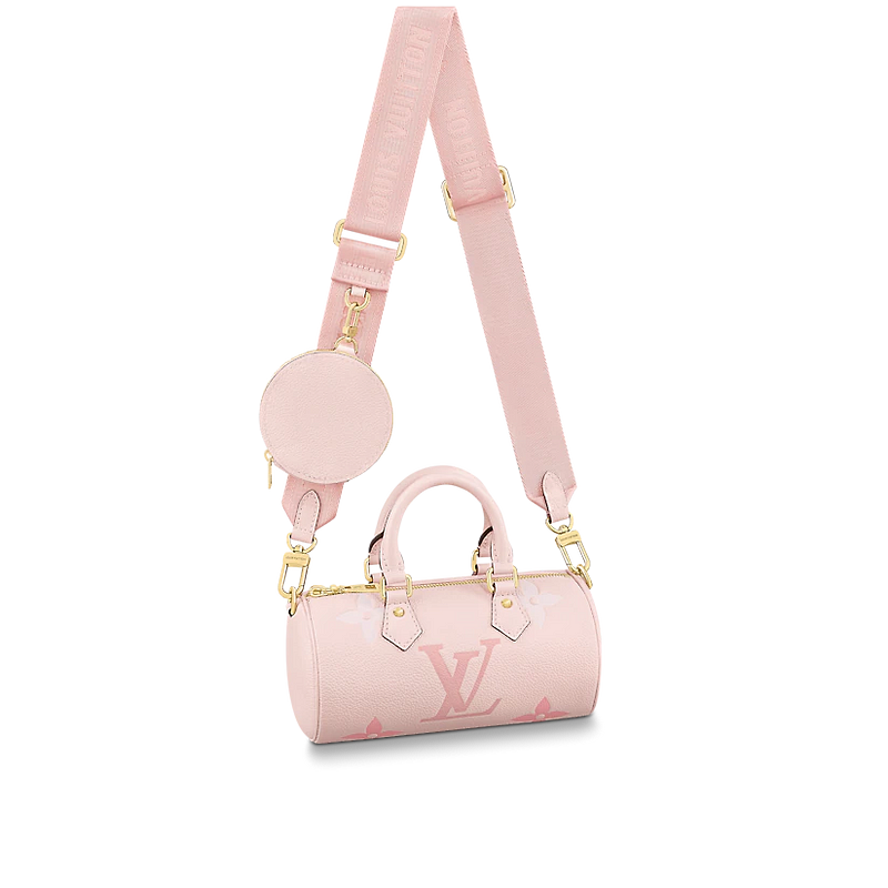 Louis Vuitton On the Go PM, Cream/Bois de Rose Pink Bicolor, New in Box