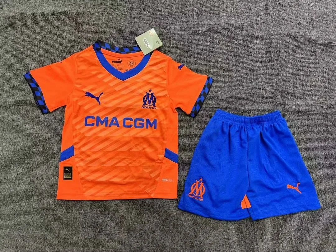 2024/2025 Olympique de Marseille Third Away Football Shirt  Kids Size
