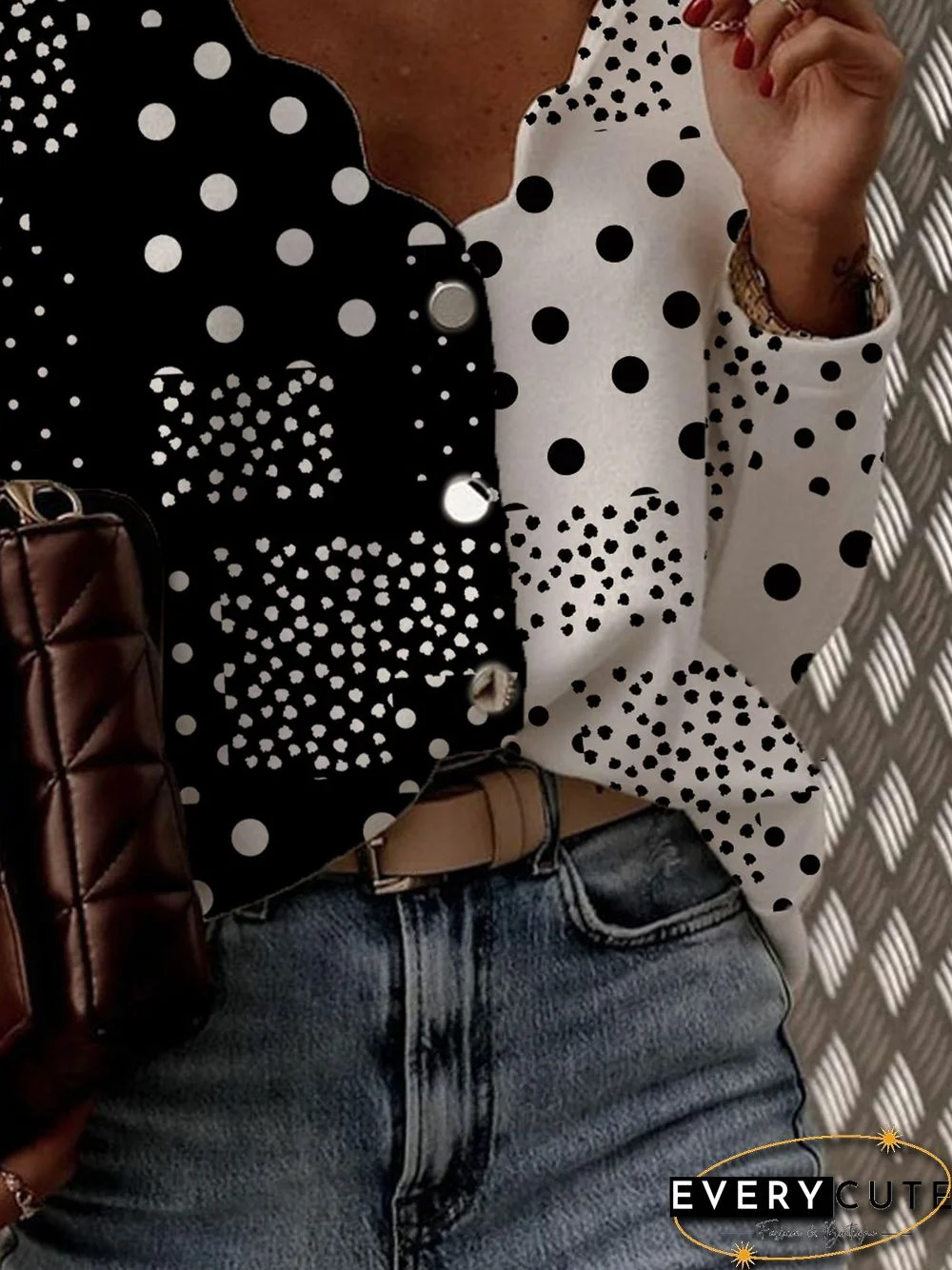 Polka Dots Elegant Blouse