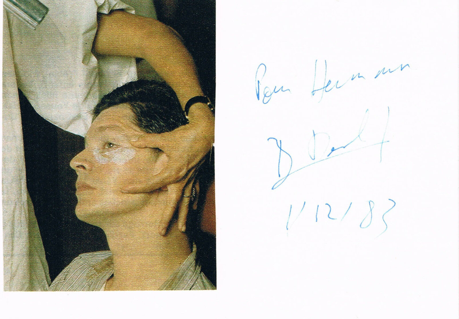 Bruno Devoldère 1948-2008 autograph signed 4x6