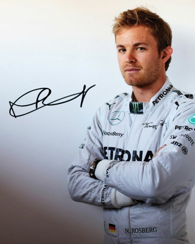 Nico Rosberg Autograph Signed Photo Poster painting Print