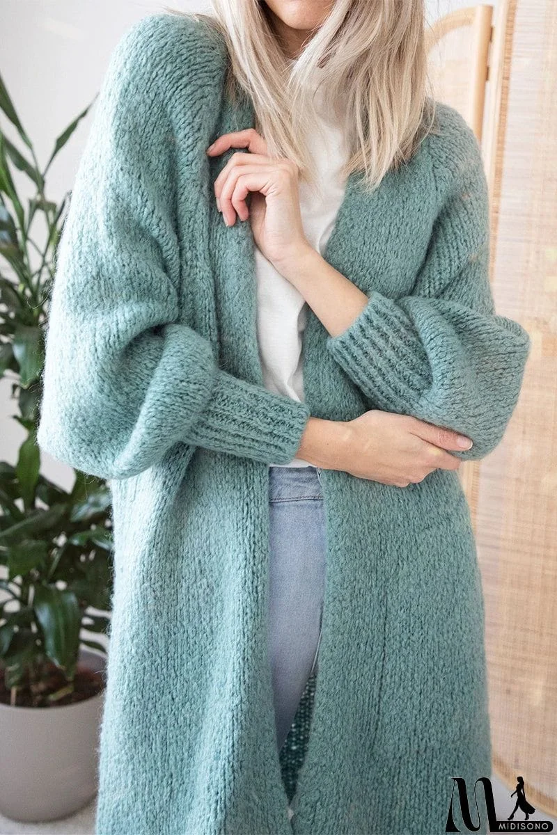 MidiSono - Casual Street Solid Patchwork V Neck Cardigans(5 Colors)