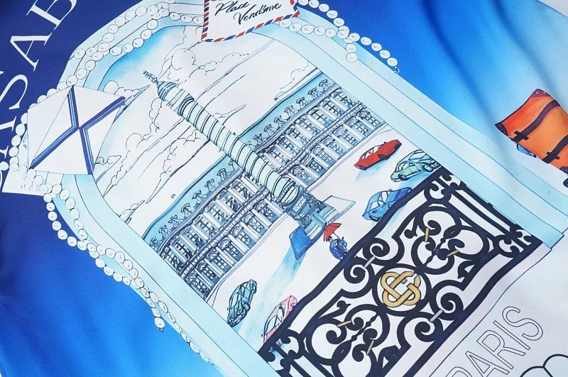 Casablanca 2023SS New Product Silk Short Sleeve Shirt