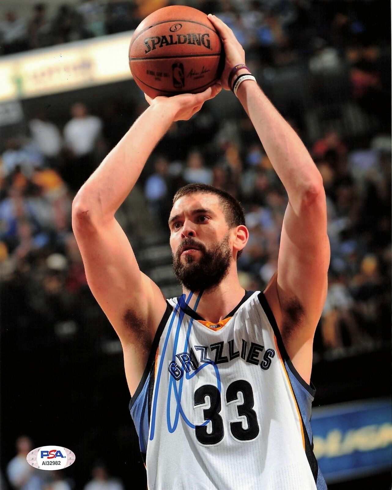 Marc Gasol signed 8x10 Photo Poster painting PSA/DNA Memphis Grizzlies Autographed