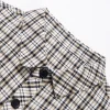 Men's Business Casual Loose and Comfortable Plaid Striped Shirt