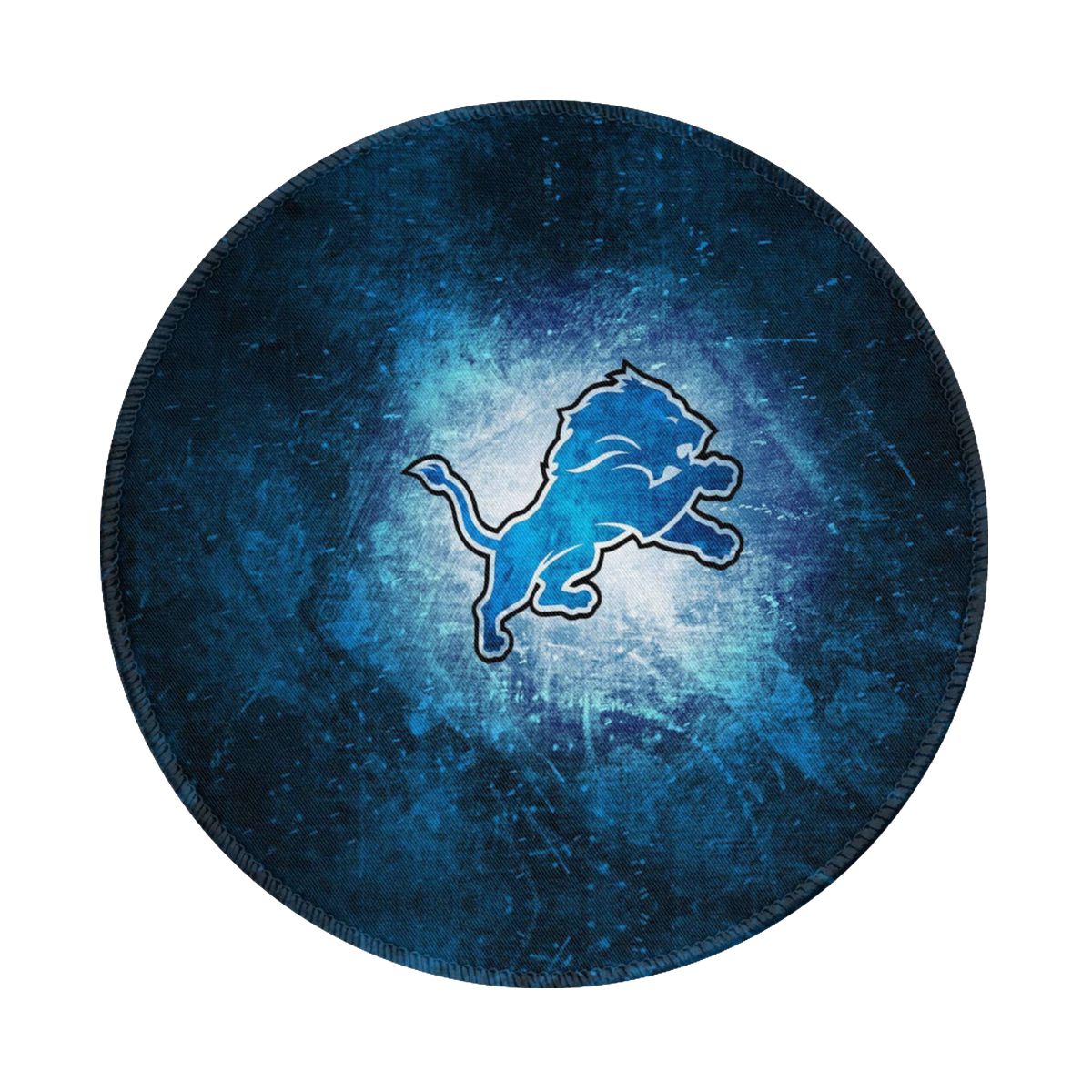 Detroit Lions Gradient Blue Non-Slip Rubber Round Mouse Pad