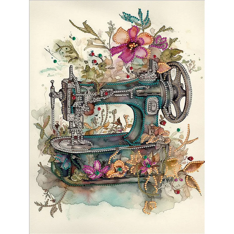 Sewing Machine 30*40CM (Canvas) Special Drill Diamond Painting gbfke