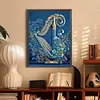 5D DIY Full Round Drill Diamond Painting Flowers And Harp Art Craft 30x40cm