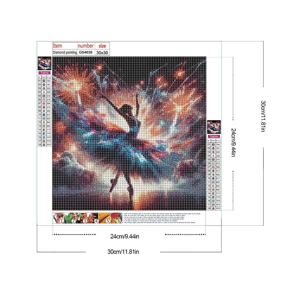 Diamond Painting - Full Round Drill - Dancing Beauty(Canvas|30*30cm)