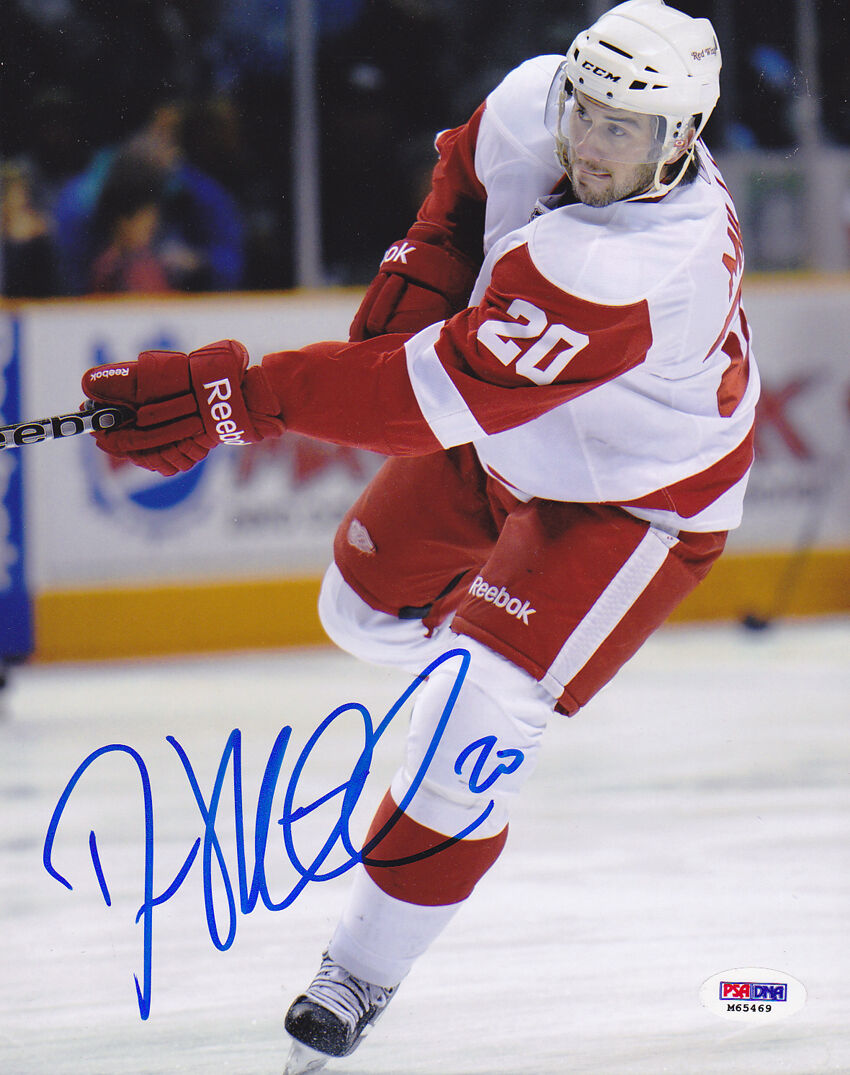 Drew Miller SIGNED 8x10 Photo Poster painting Detroit Red Wings PSA/DNA AUTOGRAPHED