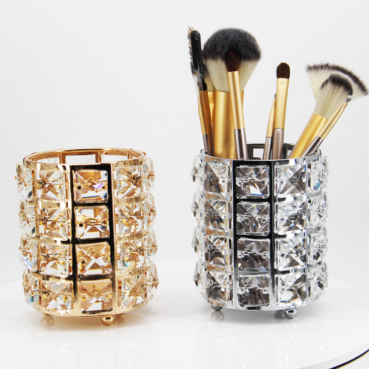 Nordic Cylinder Metal Candle Holders Crystal for Home Wedding Decor