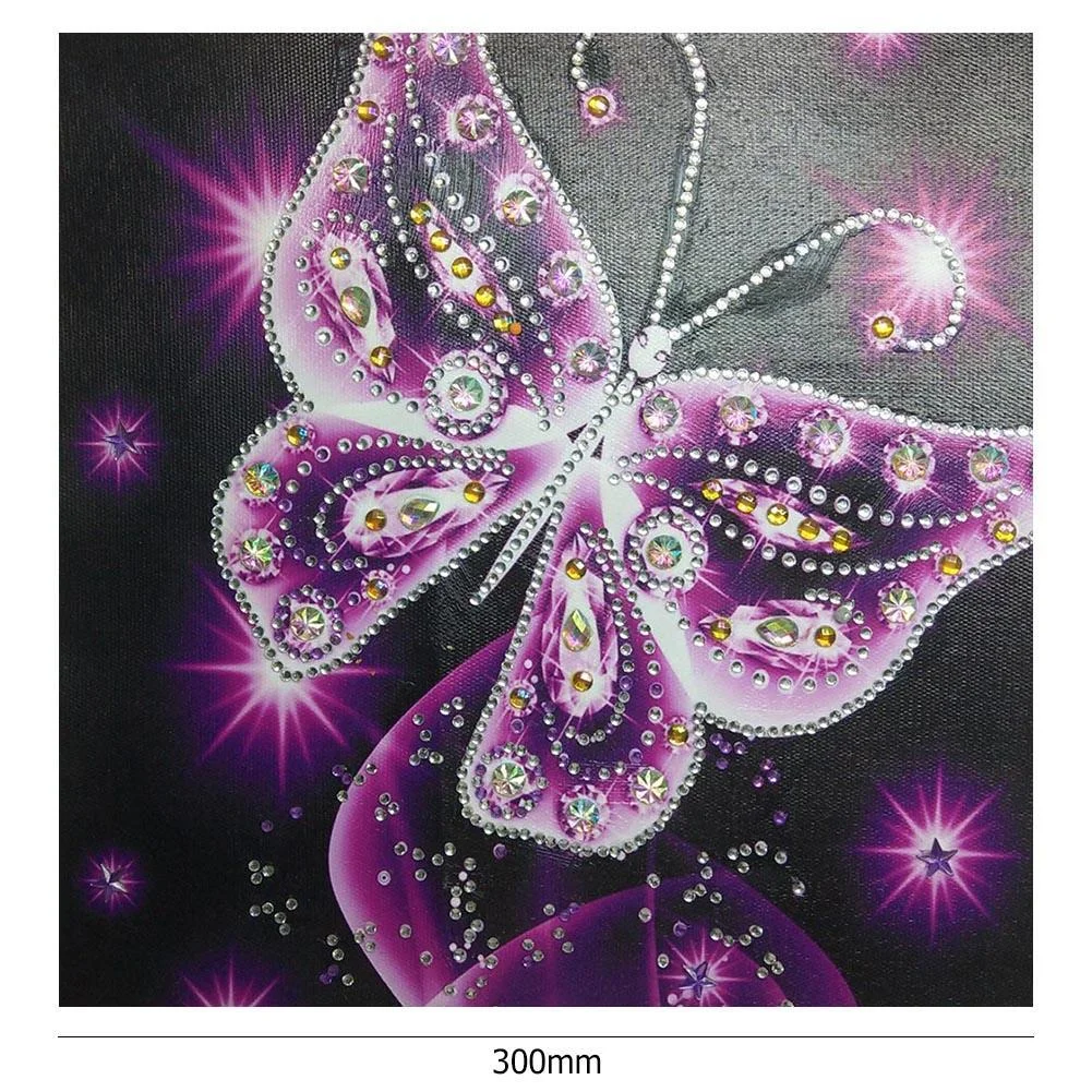Diamond Painting - Special Shaped Drill - Butterfly(30*30cm)