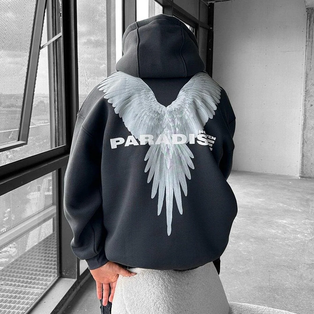 Fashionable Peace Dove Print Unisex Hoodie