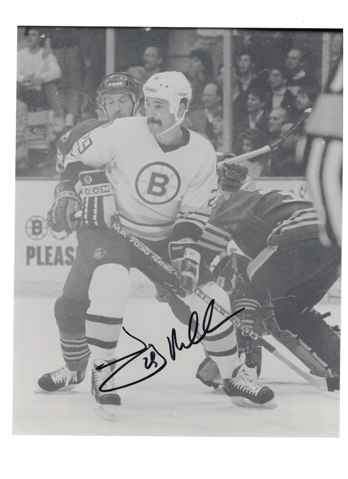 Jay Miller Boston Bruins Signed 8 x 10