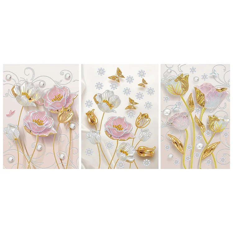 Beautiful Texture Flowers - Partial Special-Shaped 30*40CM