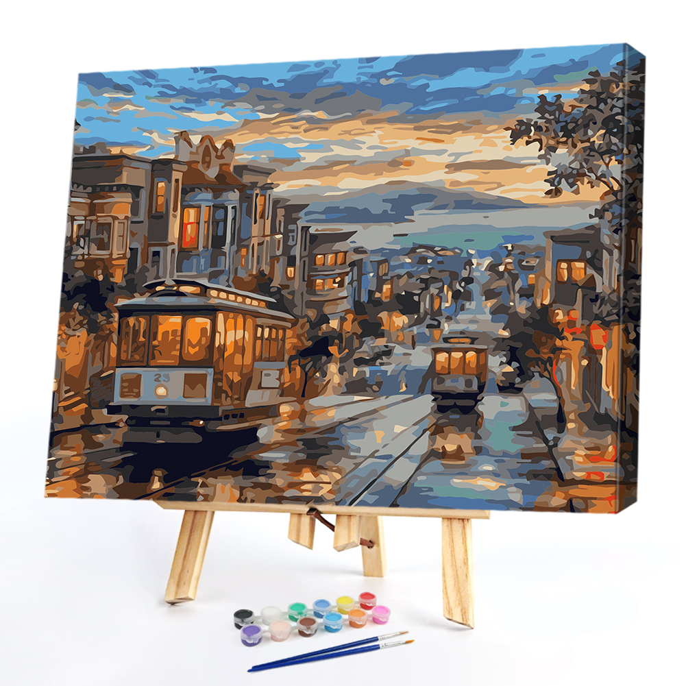 

40*50CM Paint By Numbers-Streetscape, 501 Original