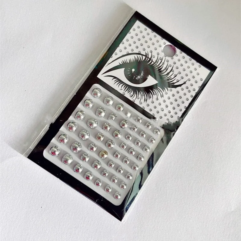 Glitter Face Jewels Sticker Temporary Tattoo Party Face Makeup Tools Rhinestones Flash Tattoo Stickers Fake Diamond