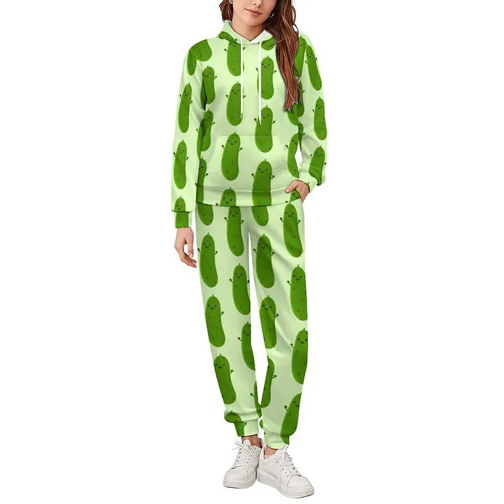 Cute Happy Pickle Cartoon Illustration Women's Rompers Summer