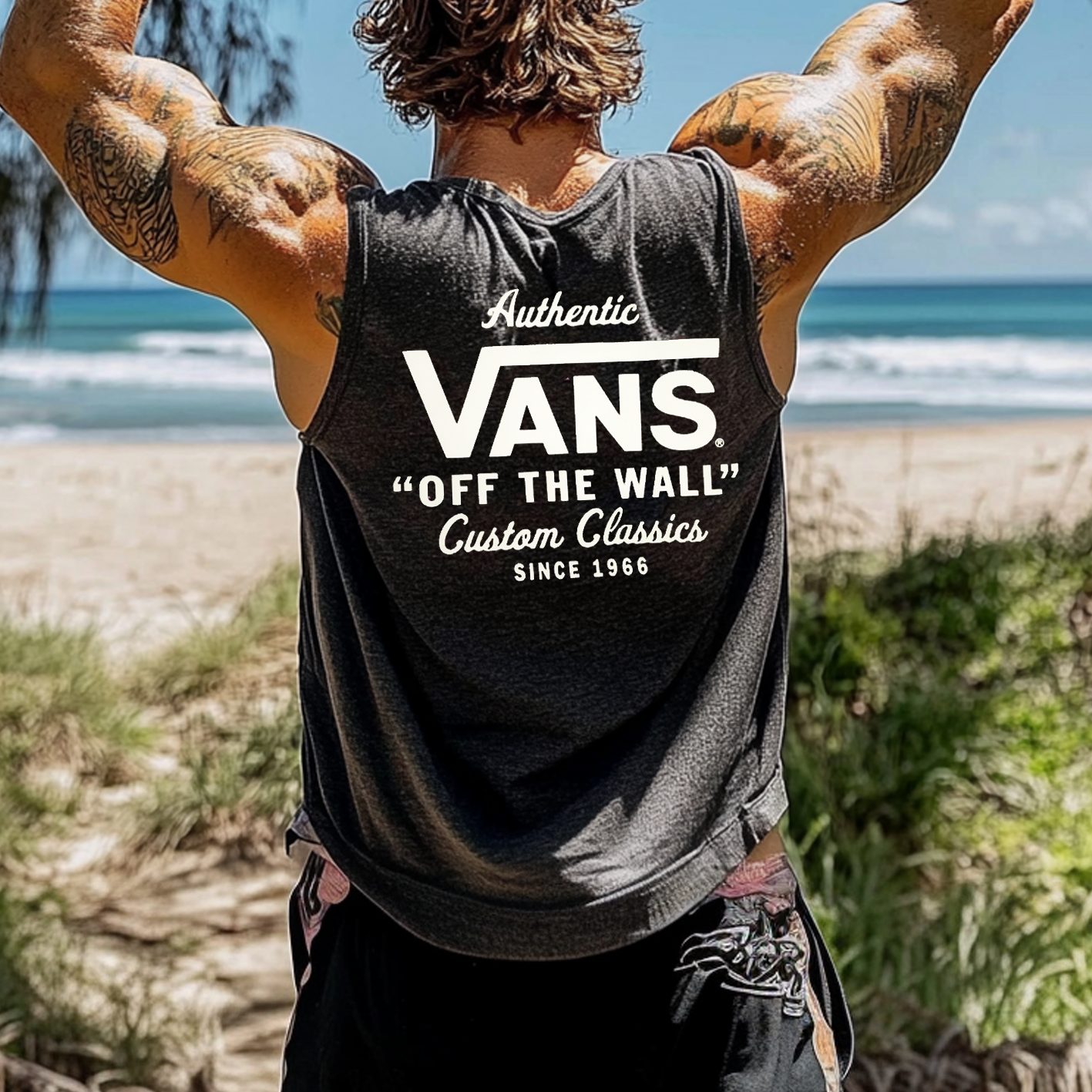  Authentic Graphic Tank Top for Beach and Casual Wear