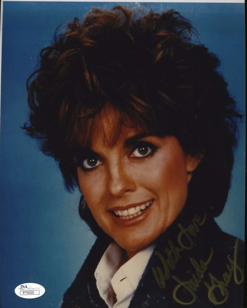 Linda Gray Sue Ellen Dallas Jsa Coa Hand Signed 8x10 Photo Poster painting Autograph Authentic